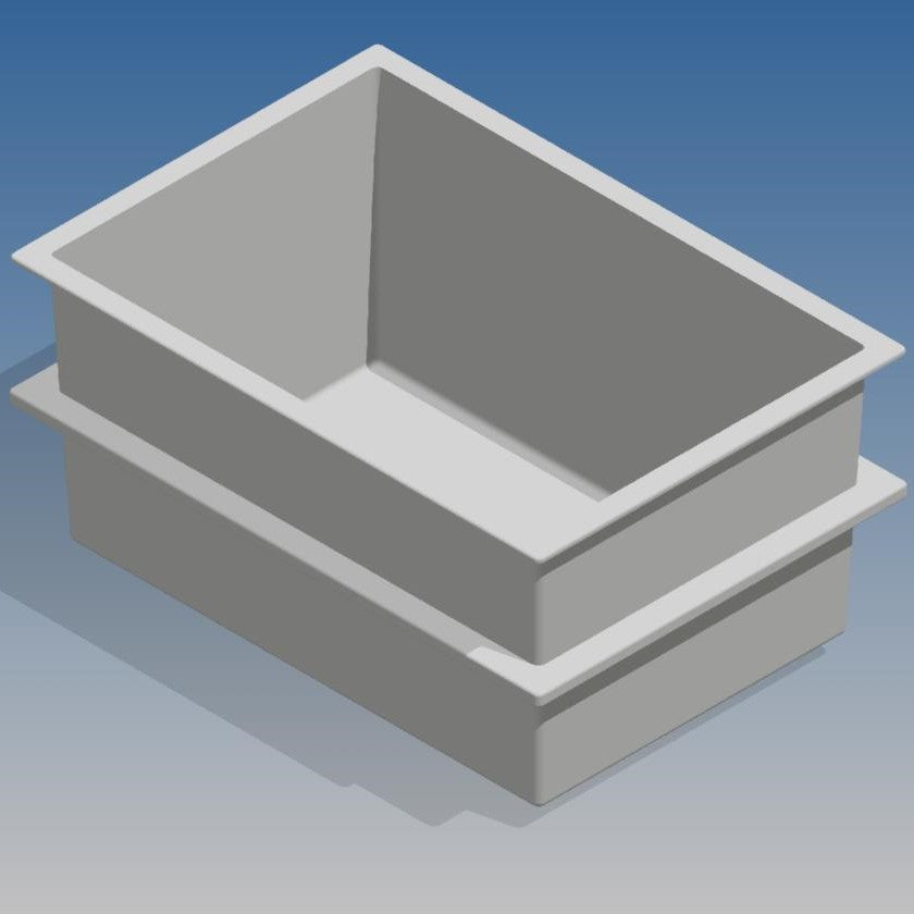 Rectangular Tank Flat Pattern Rectangular Tank 96in length- 48in wide- 48in deep – Aquaculture Tanks